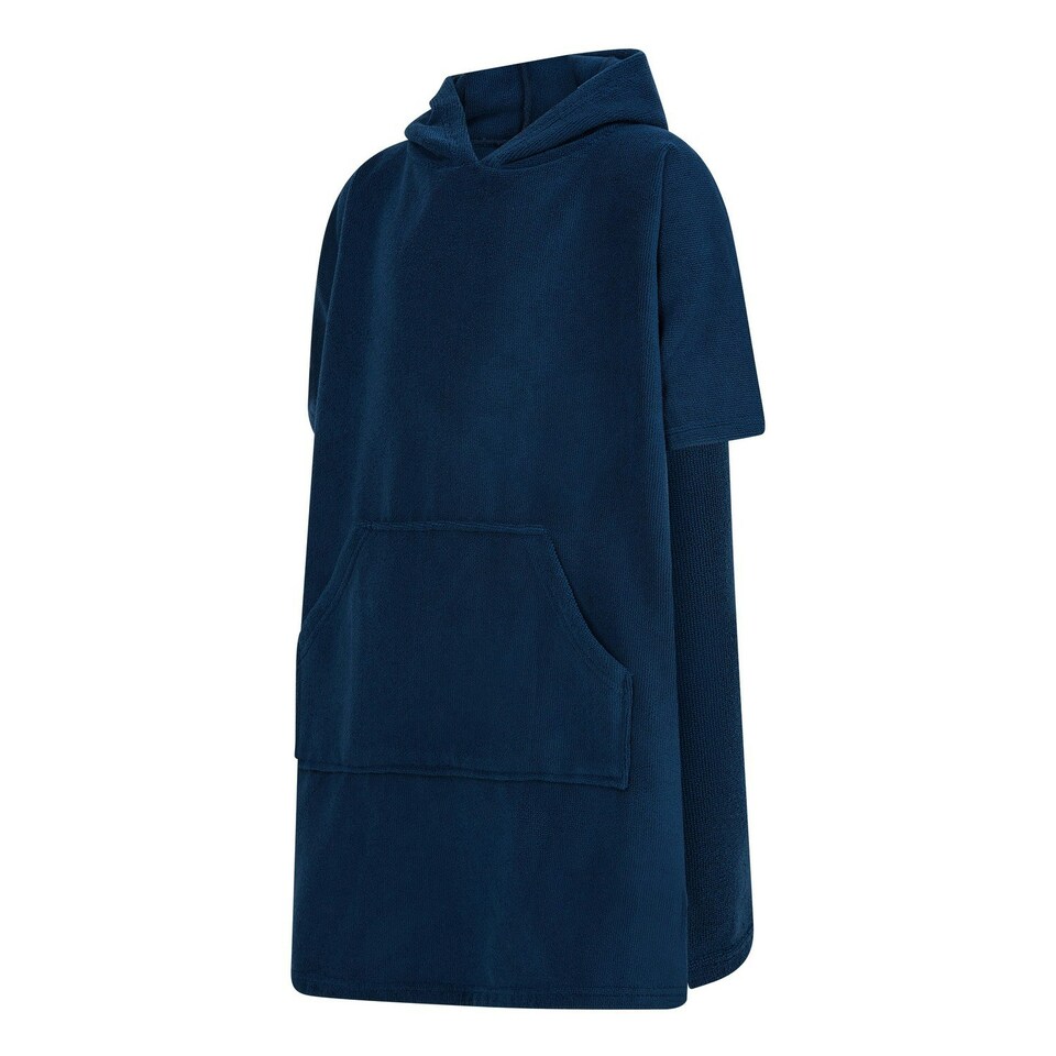 image 1 of Towel City Childrens/Kids Poncho - Navy - 10-13 Years Blue