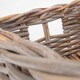 image 4 of Large Shallow Kubu Grey Rattan Rectangular Basket | Grey | Grey