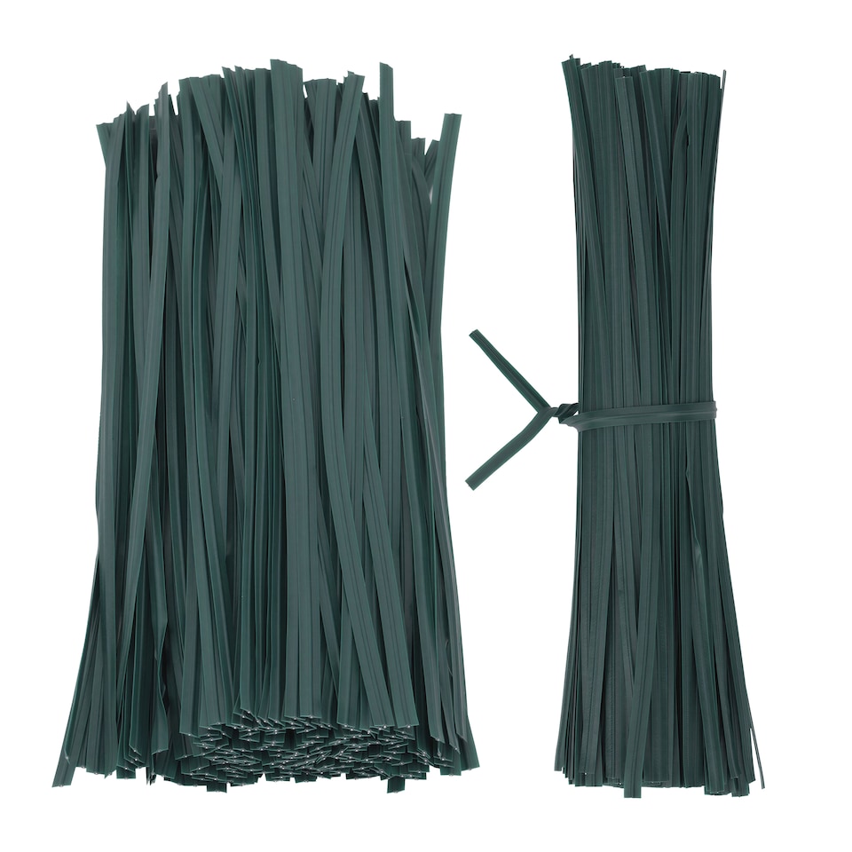 image 1 of 15cm Plastic Twist Ties, Flexible Garden Plant Ties - 200pcs