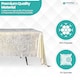 image 5 of Rectangle Crushed Velvet Table Cloth, Washable Table Cover - 90" x 156"