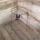 image 4 of Pack of 3 Tom Chambers Urban Metal Herbaceous Garden Plant Support Ring Medium 30cm x 50cm