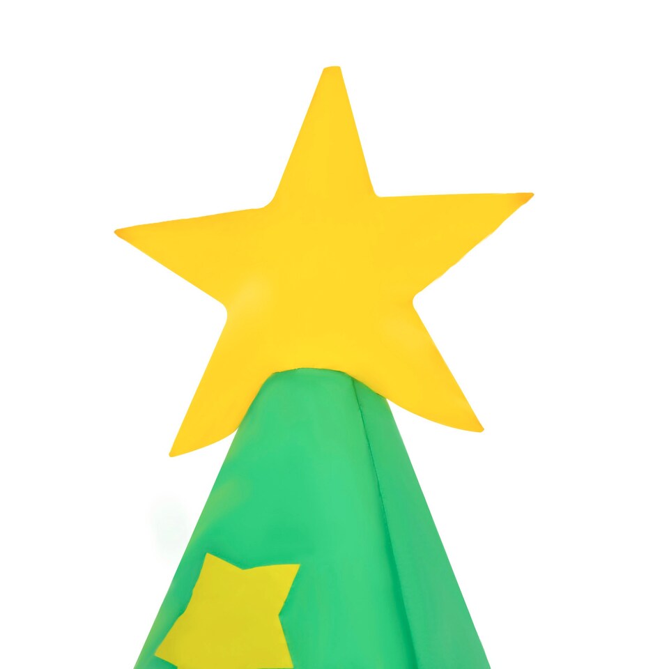 image 1 of HOMCOM 7ft Christmas Inflatable Tree LED Lighted Indoor Outdoor Decoration