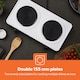 image 3 of GEEPAS 2000W Double Hot Plate, White