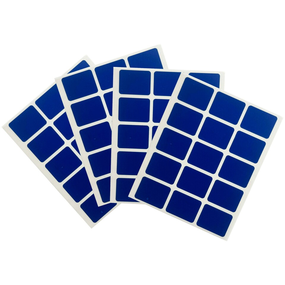 image 1 of Pack of 60 Blue 19x25mm Rectangular Labels - Adhesive Stickers