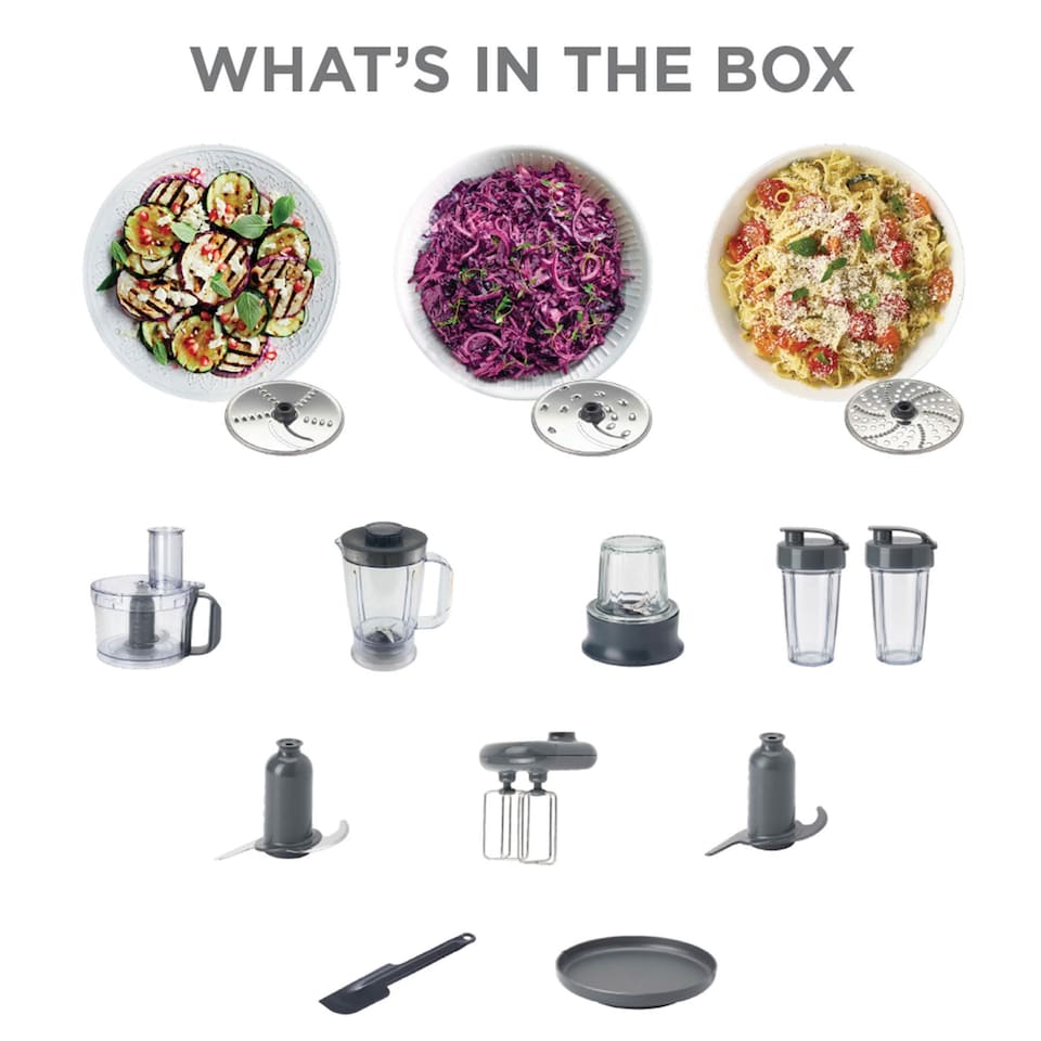 image 1 of Kenwood 800W MultiPro Compact+ 5-in-1  Food Processor with Weighing Stainless Steel