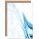 image 1 of Abstract Watercolour Waves Art Blank Just to Say Card