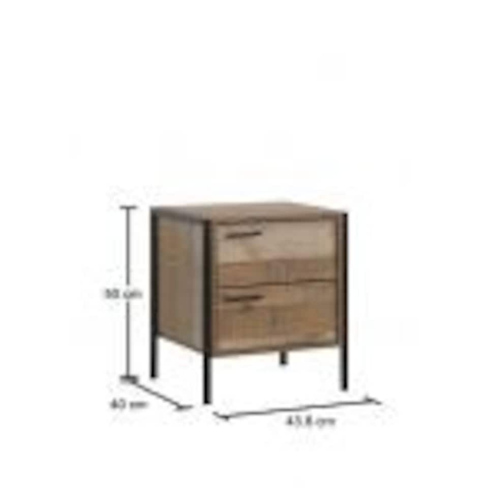 image 1 of Stretton 2 Drawer Bedside Table