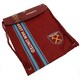 image 2 of West Ham United FC Striped Drawstring Bag - Claret Red/Blue/Gold - One Size Red | One Size