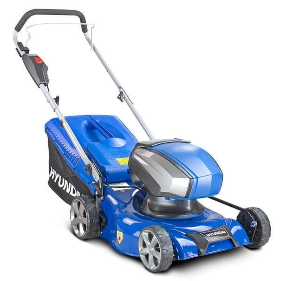 image 1 of Hyundai 42cm Cordless 40v Lithium-Ion Battery Lawnmower with Battery and Charger | HYM40LI420P