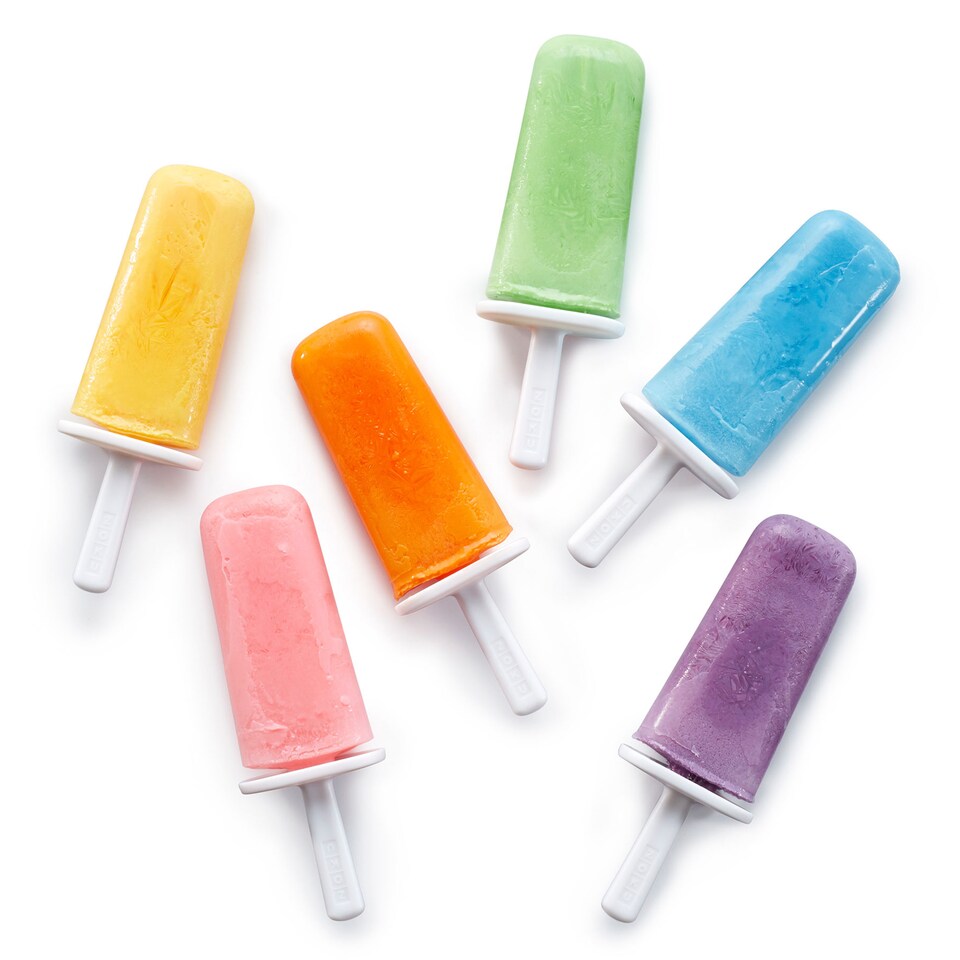 image 1 of Mod Ice Pop Mould - Set with 6 Sticks for Homemade Ice Pops | Orange | Orange