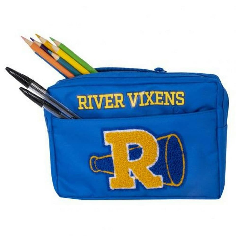 image 1 of Riverdale River Vixens Pencil Case - Blue/Yellow - One Size