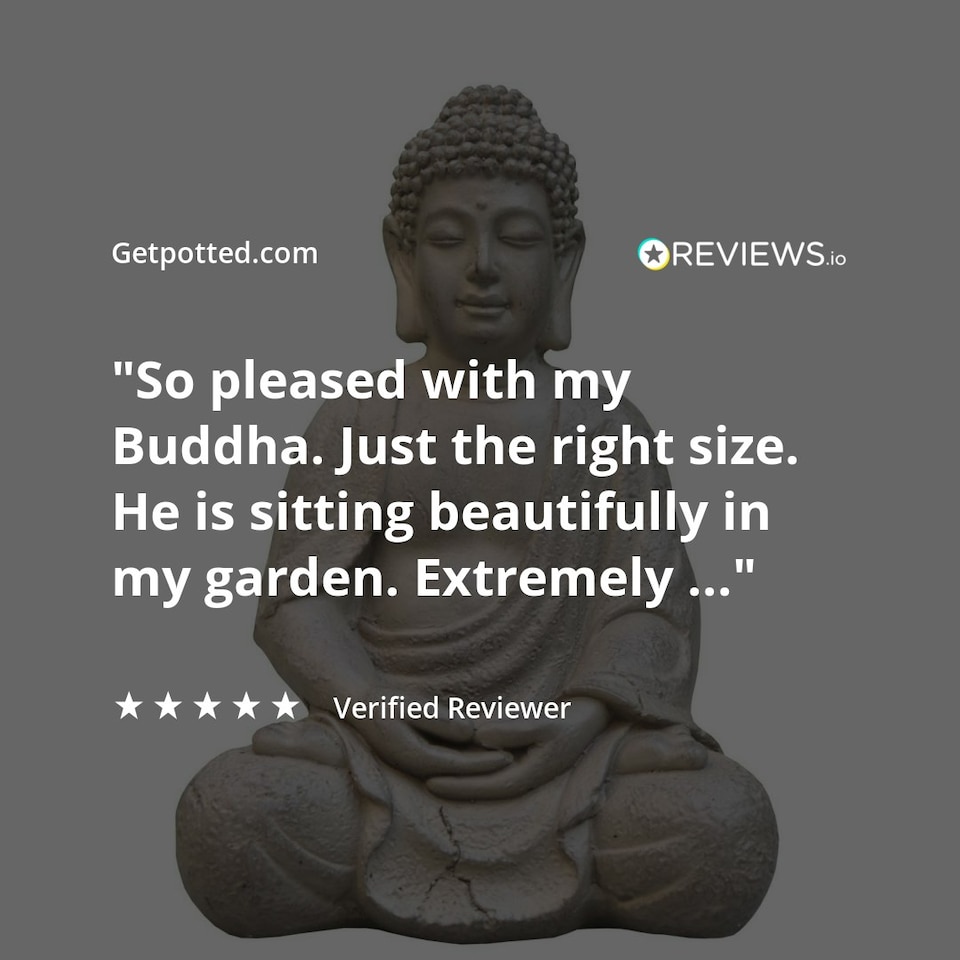 image 1 of Sitting in Meditation Buddha Brown Indoor and Outdoor Statue&nbsp;L30 W24 H41 cm