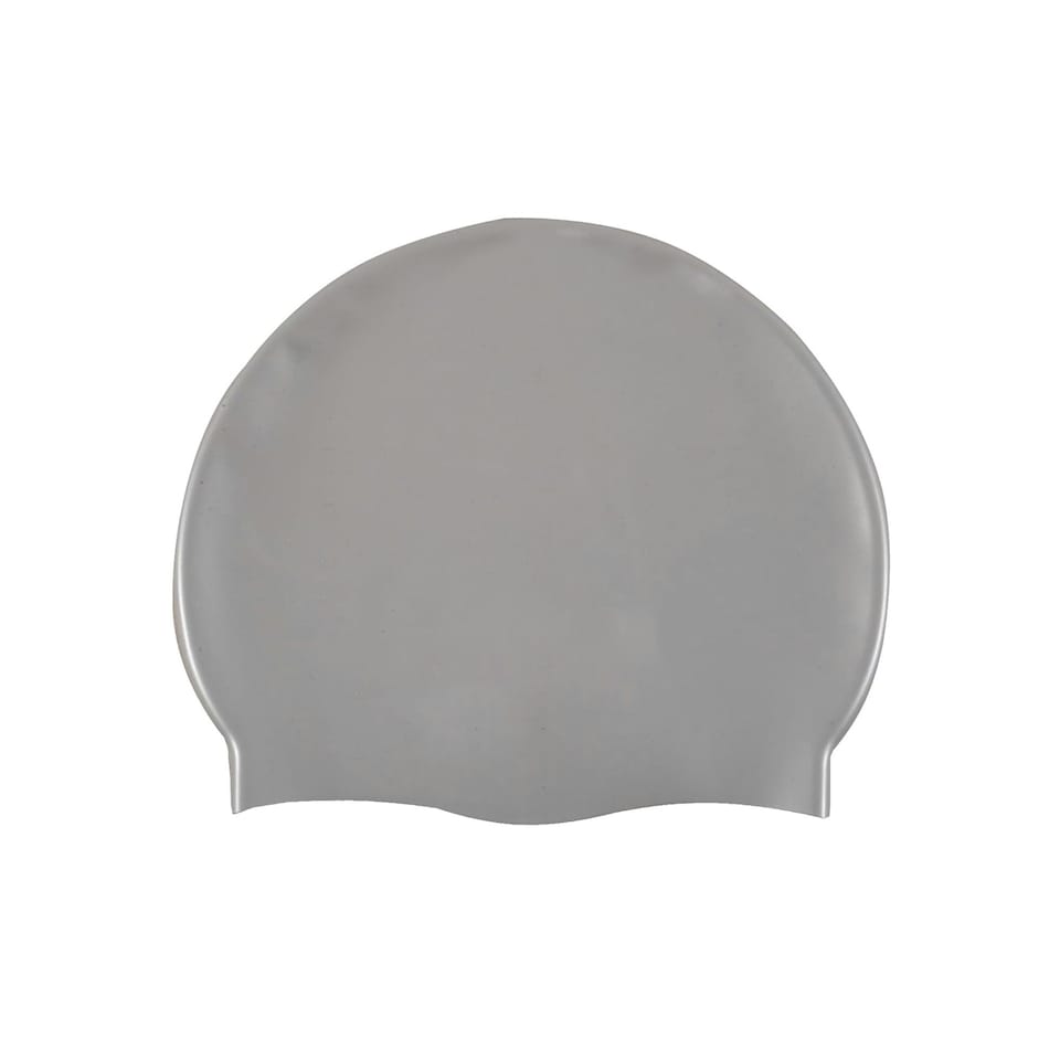 image 1 of Arena Unisex Adult Classic Silicone Swim Cap - Silver/Black - One Size