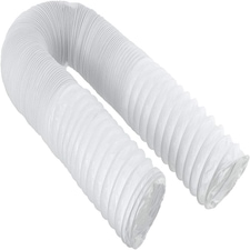 SPARES2GO 4m Vent Hose + Connection Adapter Kit for Whirlpool Tumble Dryer