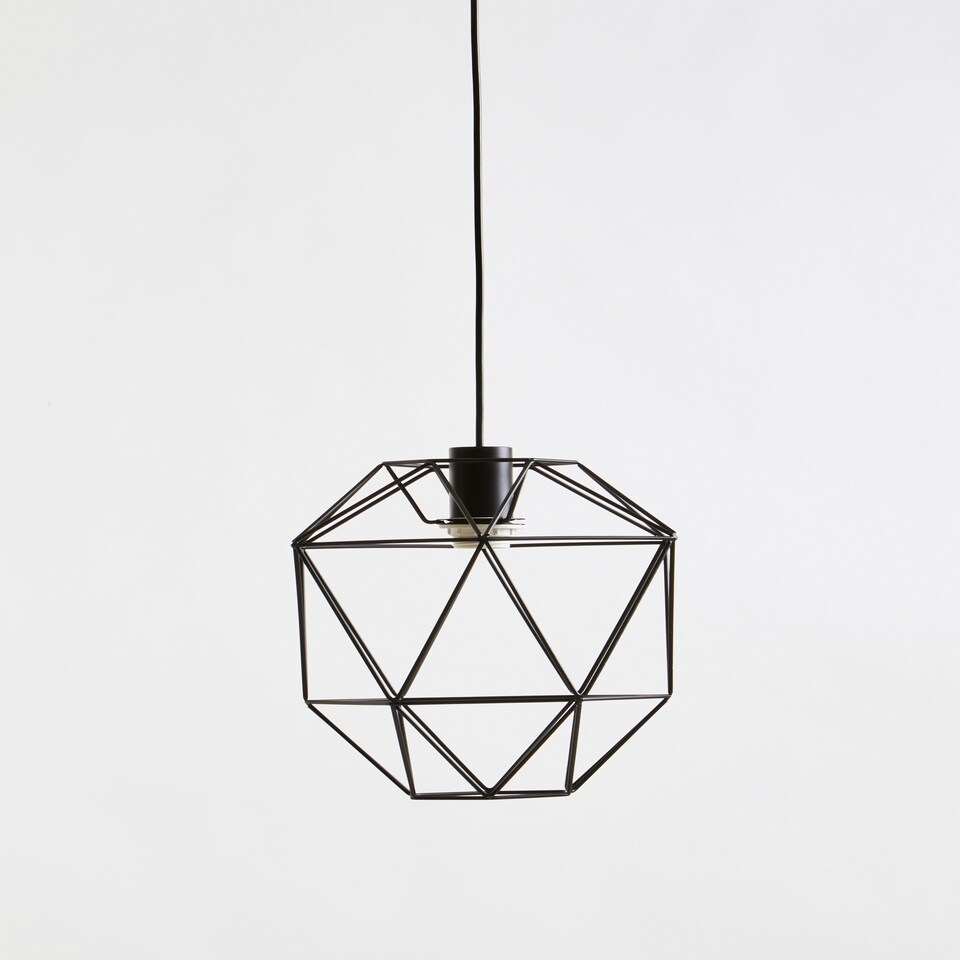 image 1 of Interiors by Premier Wyra Black Pendant Light