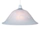 image 2 of White Alabaster Glass Easy Fit Pendant Shade or Floor Lamp Shade | White | White | 1