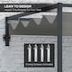 image 3 of Outsunny 2 x 3(m) Wall Mounted Pergola with Retractable Roof, Dark Grey