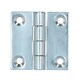 image 2 of Polished Door Butt Hinge Stainless Steel 50mm x 50mm 316 Marine Cabin Silver