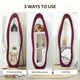 image 5 of HOMCOM Irregular Full Length Mirror with Velvet Frame 160 x 50cm Wine Red
