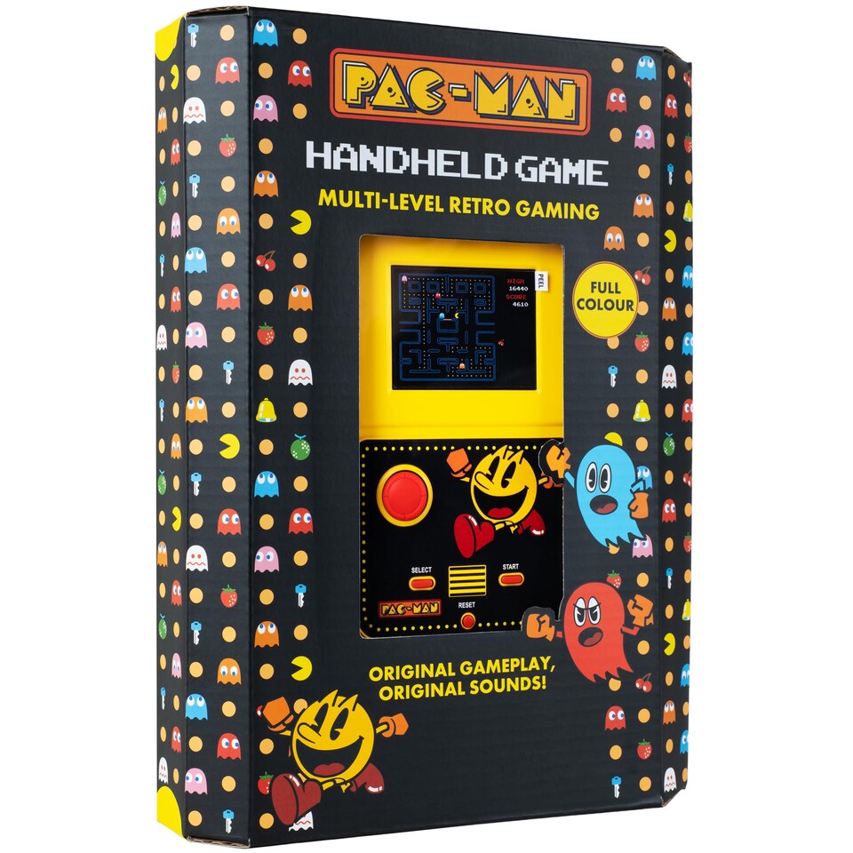 image 1 of PAC-MAN Colour Handheld Game with 2.5" Screen & Original Sounds