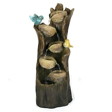 Primrose Birds Nest Family Tree Tiered Water Feature Cascade Fountain 88cm