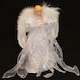 image 1 of 30cm White & Silver Christmas Tree Top Fairy Angel House Decoration Ornament