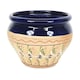 image 1 of Verano Spanish Ceramics Bola Plant Pot - 25cm Inca Blue Blue
