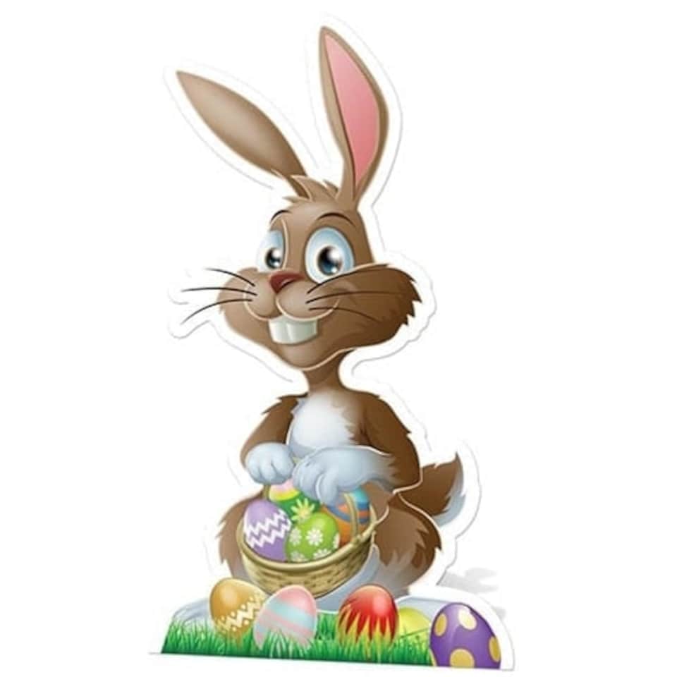 Easter Bunny Star Mini Cardboard Cutout 97cm