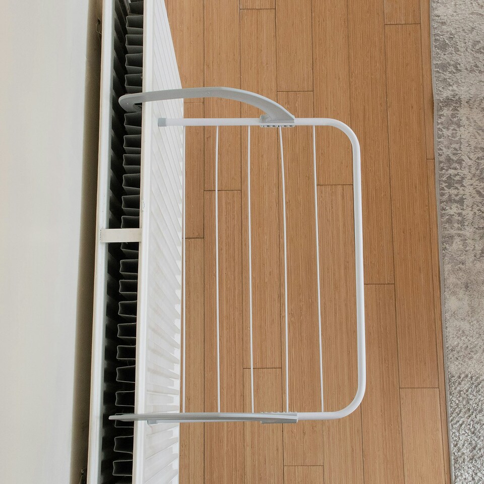 image 1 of JVL Over Door Radiator Clothes Drying Airer-3M, White