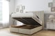 image 2 of Sloomy Hargrave Cream Plush Ottoman Bed With Mattress With 54" Wingback Headboard 3' Single