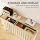 image 3 of HOMCOM Large Radiator Cover with Drawers and Vertical Slats