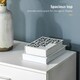 image 4 of HOMCOM Storage Cabinet Vertical Drawer Chest of 4 w/ Metal Rails Anti-Tip
