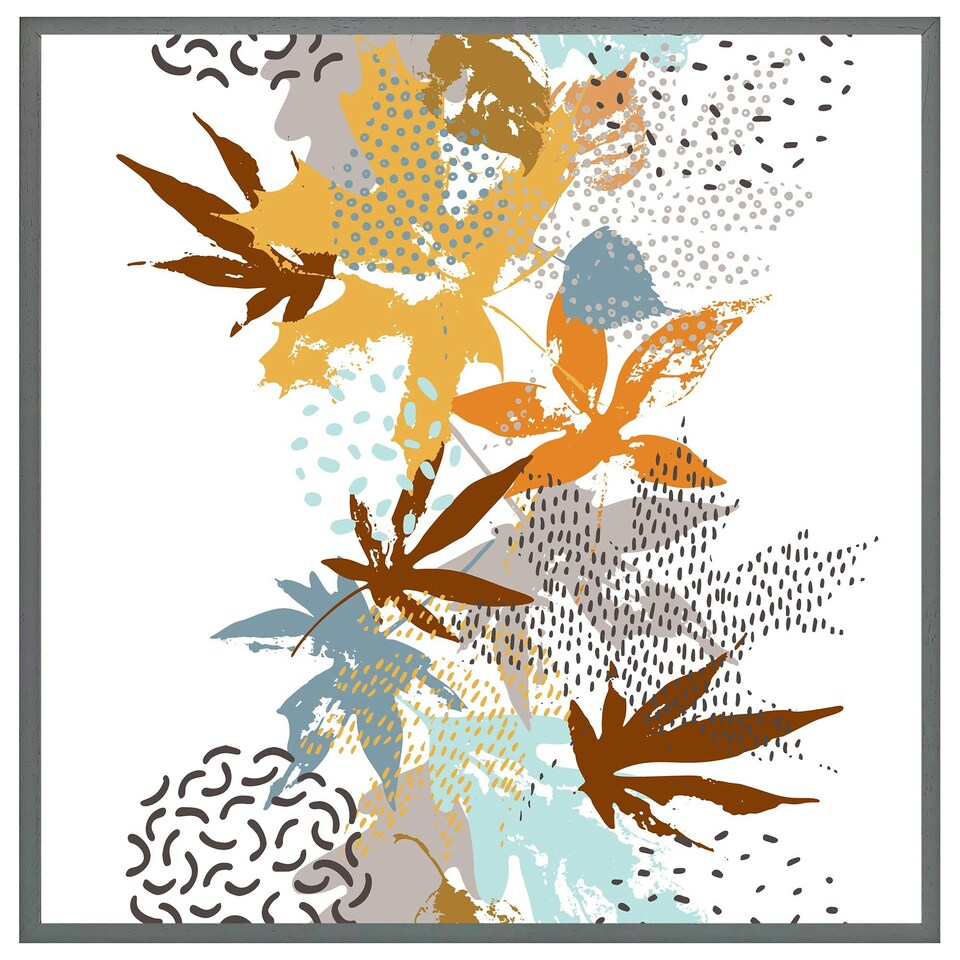 image 1 of Japanese maple leaves (Picture Frame) Brown | Oak | XL