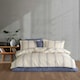 image 2 of Natural Collection Cotton 6 Piece Duvet Cover Set (Double Size)