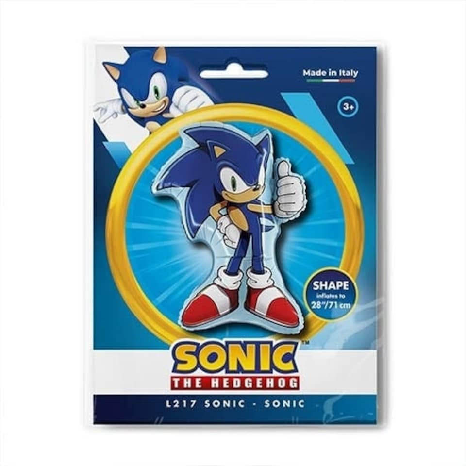 image 1 of Sonic The Hedgehog Giant Foil Helium Balloon 77cm / 30 in