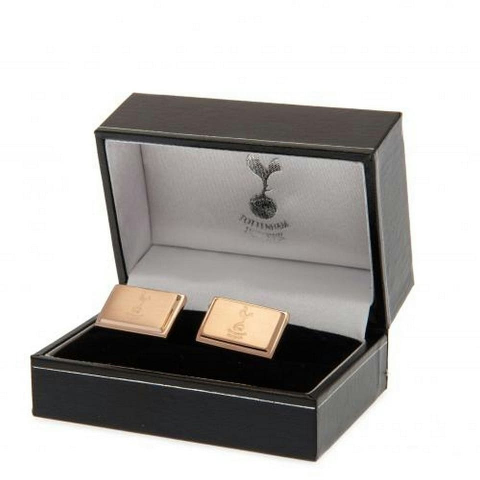 image 1 of Tottenham Hotspur FC Rose Gold Plated Cufflinks - Rose Gold - One Size