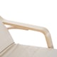 image 7 of HOMCOM Rocking Chair Recliner Armchair with Adjustable Footrest, Cream White