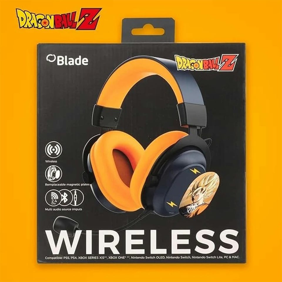 image 1 of FR-Tec Dragon Ball Z Wireless Gaming Headset - Multi-Platform & Customisable Orange
