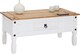 image 1 of Corona Coffee Table White 1 Drawer Solid Wood Occasional Table