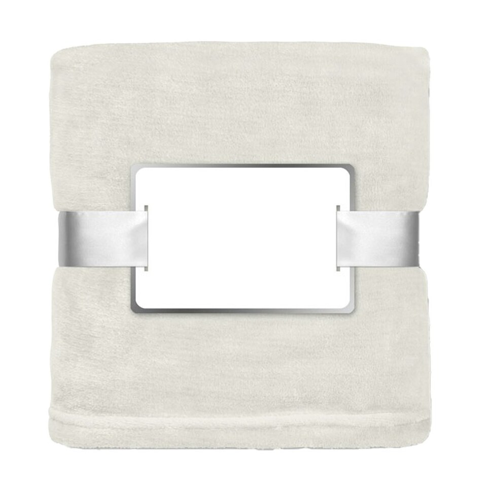 image 1 of MidOcean Davos Flannel Blanket - Beige - One Size Brown