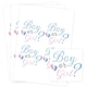 image 1 of Boy or Girl Gender Reveal Square Stickers 95mm - Sheet of 4