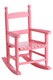 image 5 of Premier Kids Pink Rocking Chair, Non-Harmful Children's Chair, Easy to Balance Kiddie Chair, Adjustable Playroom Chair