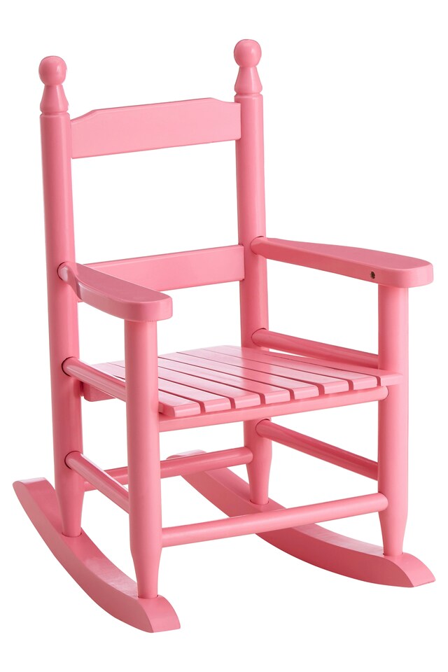 image 1 of Premier Kids Pink Rocking Chair, Non-Harmful Children's Chair, Easy to Balance Kiddie Chair, Adjustable Playroom Chair