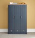 image 3 of Kendal 3 Door 3 Drawer Wardrobe | Blue | Slate Blue