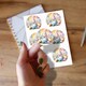 image 2 of Easter Gonk Round Stickers 88mm - Sheet of 6
