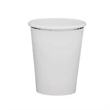 Silver & Grey Ombre Paper Cups 250ml - Pack of 8
