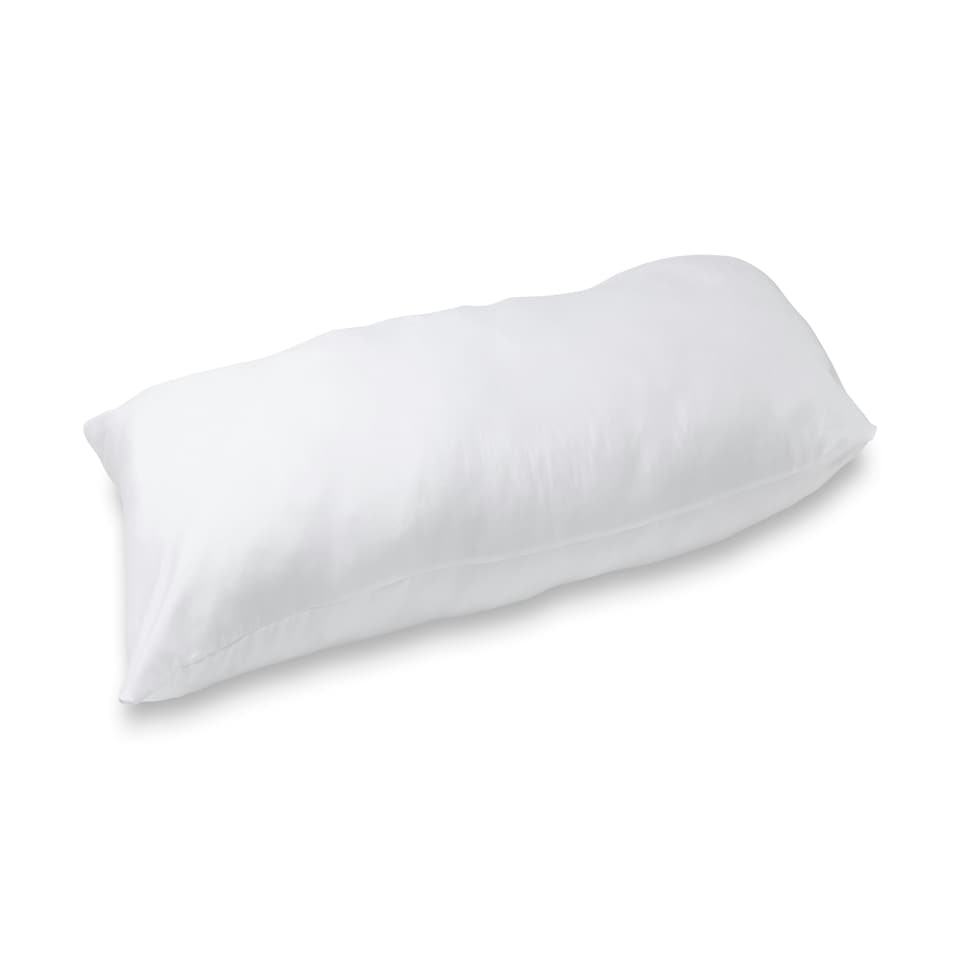 image 1 of Bolster Pregnancy Maternity Support Pillow Soft Microfibre Cover With 100% Hollowfibre Filling King White | Double