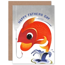 Fathers Day Fishing Angling Fisherman Fish Dad Card