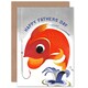image 1 of Fathers Day Fishing Angling Fisherman Fish Dad Card