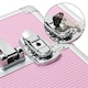 image 5 of Yaheetech 4-In-1 Rolling Makeup Trolley Case Aluminum Black | Pink